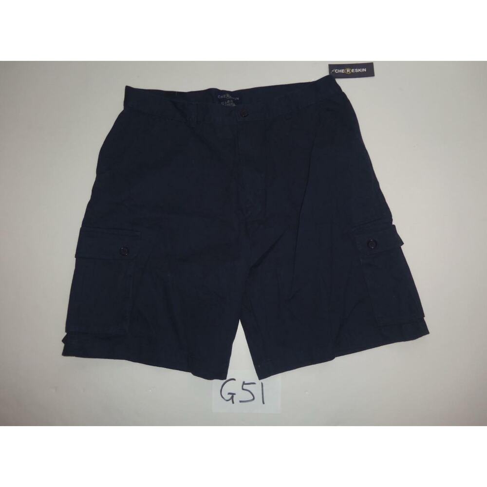 Chereskin Cargo Shorts Size 38 NWT Blue -0618G51
